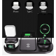 6 i 1 opladning dock station til iPhone 12 Pro Max 11 Xs Max 8 Plus hurtig opladningsplade til earpod