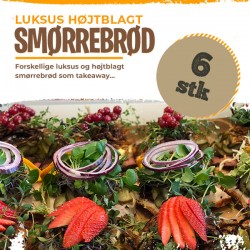 Frederiksberg - Vælg mellem 6, 12, 24 eller 36 stk. højtbelagt luksus smørrebrød.